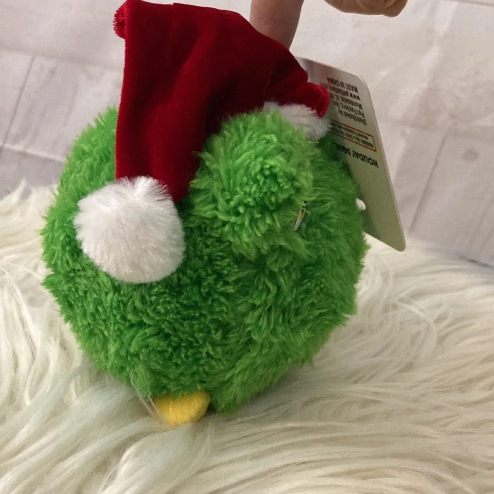 Pet Factory Holiday Squeaky Dog Toy Ball Frog Plush Ball